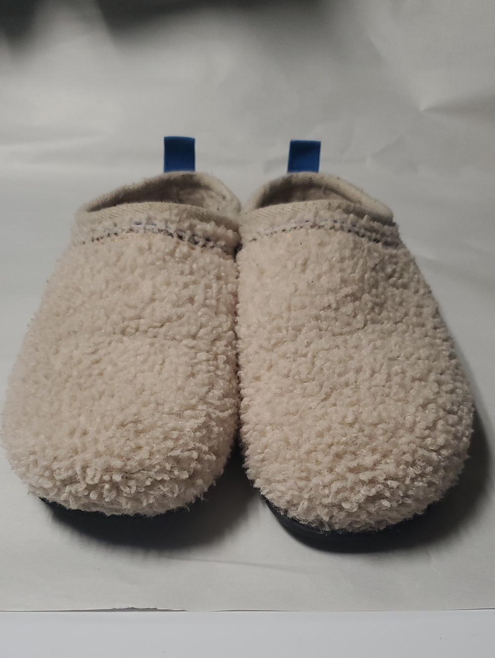 Bombas Track Stitch Sunday Cream Sherpa Slippers Size 8 Womens Cozy Outdoor